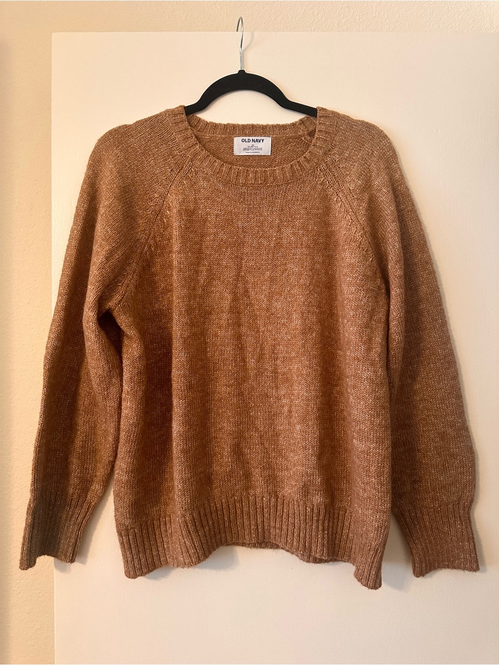 Old Navy Women's Crewneck Sweater in Warm Camel Brown